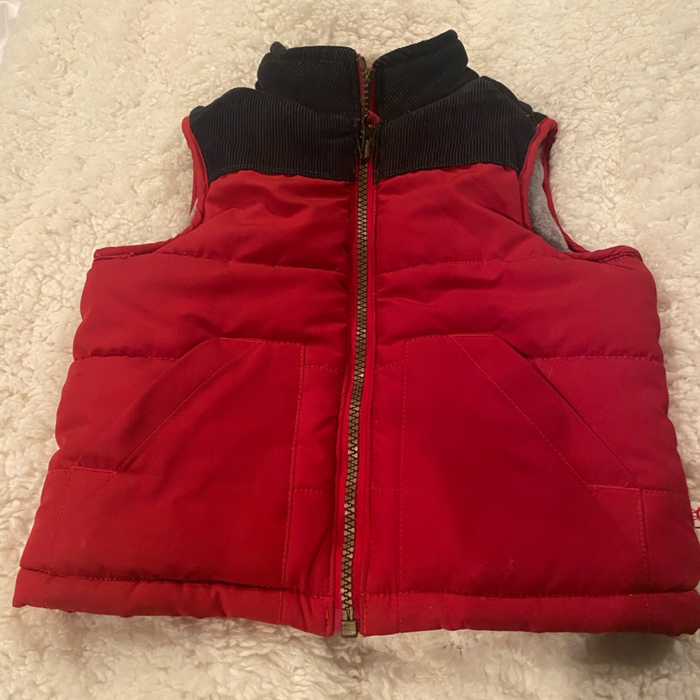 Carter’s Polyester Vest Red and Navy - 18M